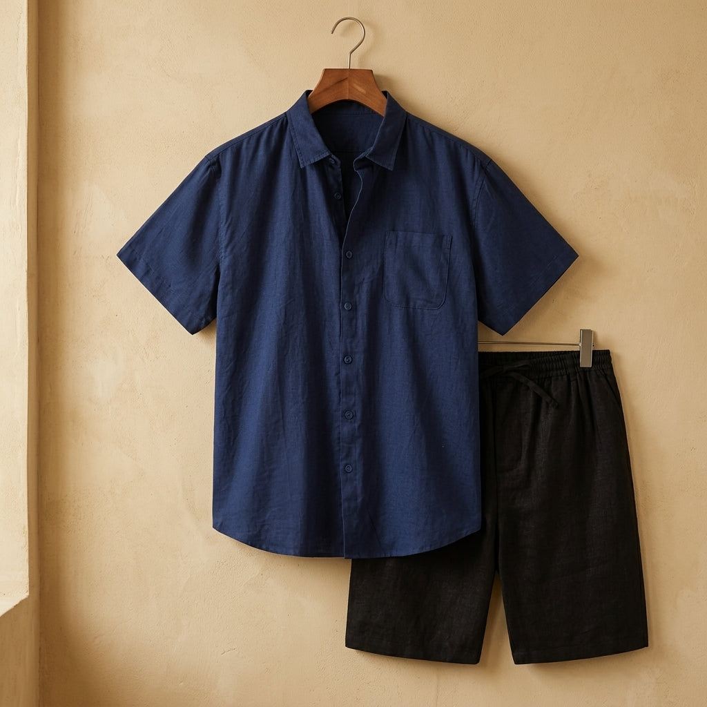 Navy Blue & Black